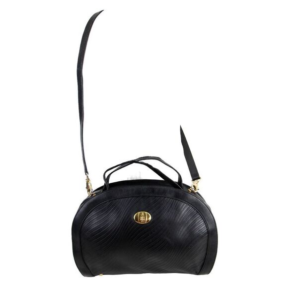 AUTHENTIC Mark Cross ITALY BLACK GENUINE LEATHER SHOULDER BAG X-BODY HANDBAG - Picture 2 of 16